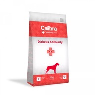 CALIBRA Veterinary Diets Diabetes/Obesity - krmivo pre psov - 12 kg