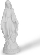 Figurka Maryja z żywicy (biała) 30 cm na prezent religijny Mama Babcia Tato