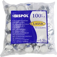 BISPOL Podgrzewacze Tealight CLASSIC 4,5h 100 szt.