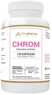 AltoPharma Chróm Pikolinát chrómu 200µg + Prebiotikum 120kaps. Kontrola hmotnosti