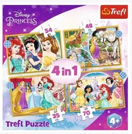 PUZZLE 4W1 SZCZĘŚLIWY DZIEŃ TREFL SUPER JAKOŚĆ