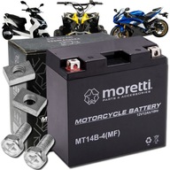 Akumulator żelowy motocyklowy MORETTI MT14B-BS 12 Ah YT14B-BS