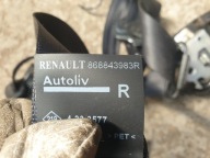 dashboard instrument panel airbags tension belts RENAULT CAPTUR and 2014