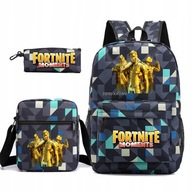 3ks Školský BATOH A4 FORTNITE MIDAS FARBY VZORY