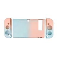Pyłoszczelna, kolorowa obudowa ochronna do konsoli Nintendo Switch NS w kolorze niebiesko-różowym