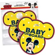 Tabliczka Baby On Board, Mickey / Alkotest w zestawie !