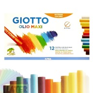 Olejové pastely 12 sztuk Giotto olio maxi