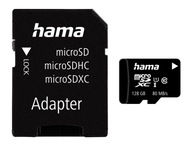 Hama karta pamięci MICRO SDXC 128GB C10, 80MB/s + ADAPTER SD
