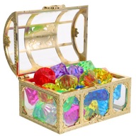Kryształowe pudełko na biżuterię Skrzynia skarbów Zabawka księżniczki