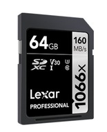 Karta Pro 1066x SDXC U3 (V30) R160/W70 64GB 64 GB
