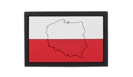 101 Inc. Naszywka 3D Flaga Polska z konturem