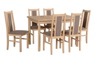 Zestaw stół M-5P + 6 krzeseł B-14 kuchnia salon WZORNIK drewno LAMINAT