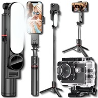 STATYW TRIPOD PILOT UCHWYT NA TELEFON DO SELFIE BLUETOOTH STOJAK+ETUI GOPRO