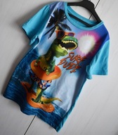 T-shirt koszulka bluzka 140 146 Surf Dude dinozaur