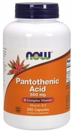 NOW Foods Kyselina pantoténová 500 mg 250 kapsúl