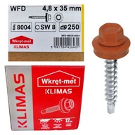 WKRĘTY FARMERSKIE 4,8x35mm FARMERY 250szt RAL 8004