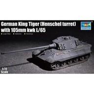 Plastový model na skejanie King Tiger w/ 105mm kWh (Henschel Turret)