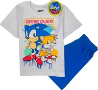 Piżama chłopięca z krótkim rękawem Sonic pidżama krótkie spodnie 116 cm