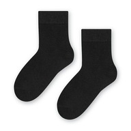 STEVEN KIDS ponožky BAVLNA 146 čierne ' 17-19