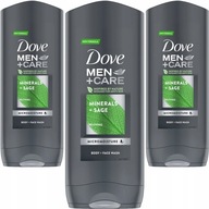 Dove Men Sprchový gél Elements 400ml x 3