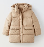 ZARA dłuższa kurtka pikowana zimowa bardzo ciepła 120