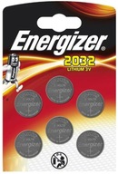 6x Bateria litowa Energizer CR 2032 3V blister