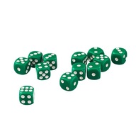 Lot 50x 12mm Opaque Six Sided Spot Dice Games D6