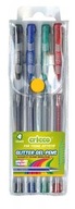 Długopisy żelowe brokatowe 4 kolorów - CRICCO