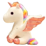 MASKOTKA PLUSZAK UNICORN JEDNOROŻEC BIAŁY SREBRNE GWIAZDKI 25 cm