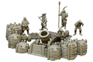 Diorama set – artillery barricades