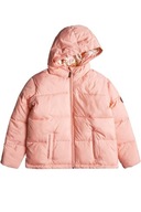 Dievčenská bunda ROXY zimná prechodná páperová prešívaná kapucňa 10 rokov
