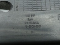 grid grille of a bumper right front front SEAT LEON III 5F0853666A