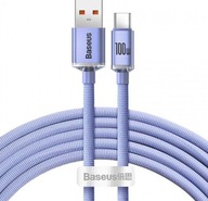 Kabel USB do USB-C Baseus Crystal Shine, 100W, 2m (fioletowy)
