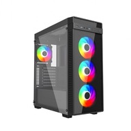 Obudowa Gaming PC FORNAX K700 Midi Tower ATX Szkło hartowane 4x ARGB