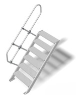 KRAUSE Schody aluminiowe, stopnie 60cm 1x6 |1,29