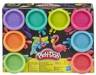 Plastová hmota Tortalina Play-Doh 8 farieb Neónový mix E5044_NL