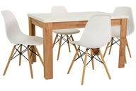 Mały Stół 80x120 i 4 krzesła DO KUCHNI JADALNI DĄB