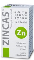 Farmapol Zincas jony cynku lek 50 tabletek