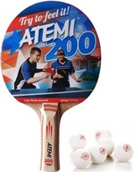 RAKIETA PALETKA TENIS PING-PONG ATEMI 200 PIŁECZKI