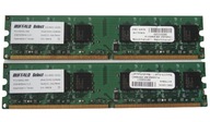 Pamięć DDR2 PC2 4GB 800MHz PC6400 Buffalo 2x 2GB Dual Gwarancja