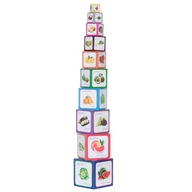 Piramida Zabaw: kartonowa wieża Owoce i Warzywa