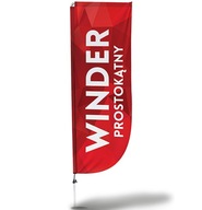 Flaga Reklamowa prostokątna Winder 220x70cm żagiel