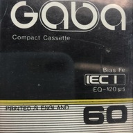Kaseta - Kaseta magnetofonowa GABA SUPER FE 60