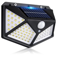 Solárna LED lampa Snímač pohybu súmraku Fasádna nástenná výkonná 100LED