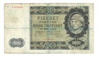 500 złotych 1940 GÓRAL seria A