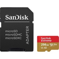 SZYBKA KARTA Sandisk microsd 256GB Extreme do kamer GoPro HERO DJI Insta360