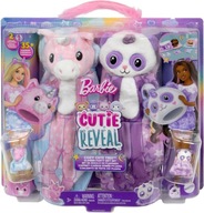 BARBIE CUTIE REVEAL Piżama party Zestaw prezentowy 2 LALKI + AKCESORIA