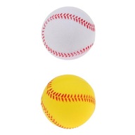 Shining 2x Safety Baseballs Practice Training PU softbalové lopty Sport White