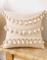 Poszewki boho pompony prezent shabby 45/45