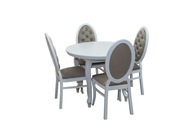 Zostava do obývačky: okrúhly stôl Ludwik+ 4x stolička